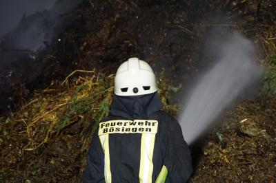 Boesingen: Brand einer Gruengutsammelstelle